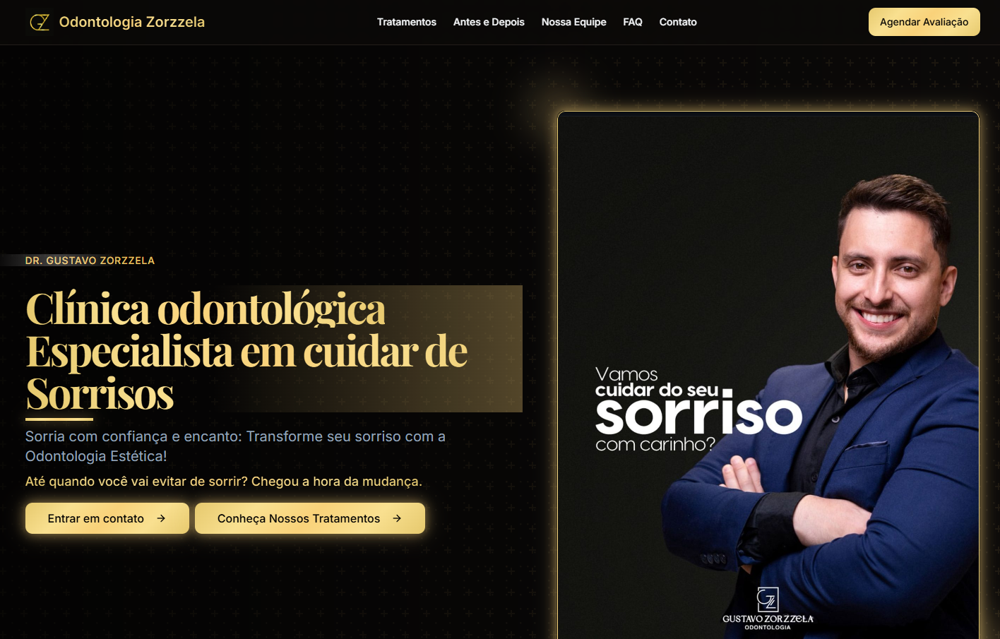 Website Odontologia Zorzzela - Homepage